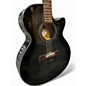 Used Mitchell MX430QAB Trans Black Acoustic Electric Guitar