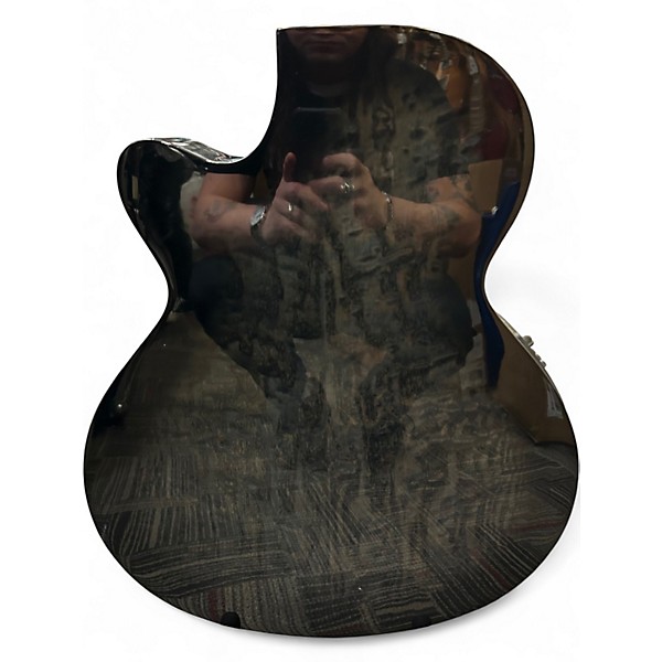 Used Mitchell MX430QAB Trans Black Acoustic Electric Guitar