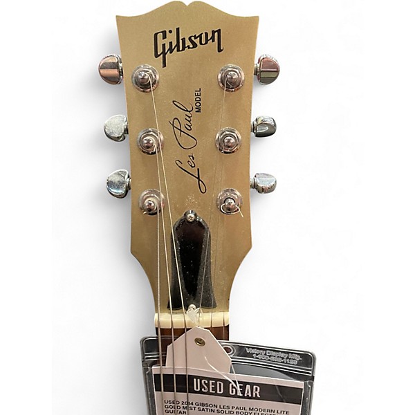 Used 2014 Gibson LES PAUL MODERN LITE GOLD MIST SATIN Solid Body Electric Guitar