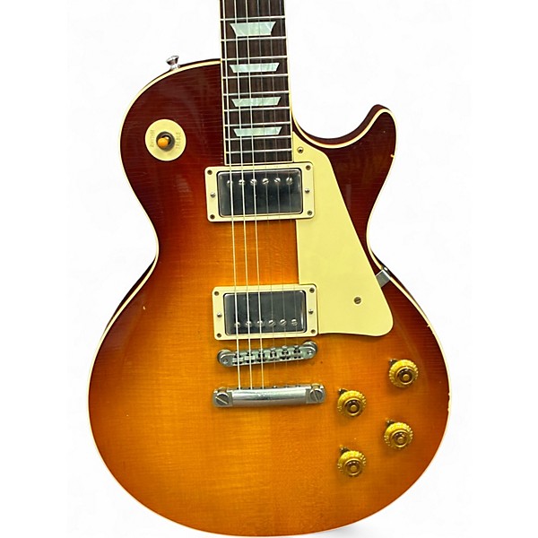 Used 2018 Gibson Custom Shop 2018 Historic 1958 Reissue Les Paul Aged Whiskey Burst Solid Body Electric Guitar