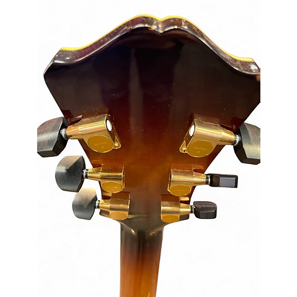 Used Eastwood AR805 2 Tone Sunburst Hollow Body Electric Guitar