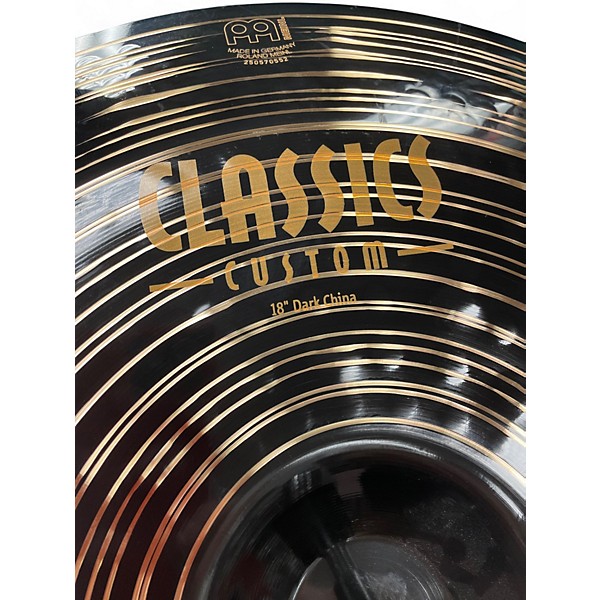 Used MEINL 18in Dark China Cymbal