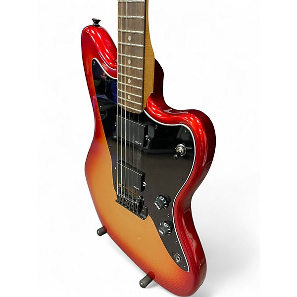Used Squier Contemporary Active Jazzmaster Metallic Orange Solid Body Electric Guitar