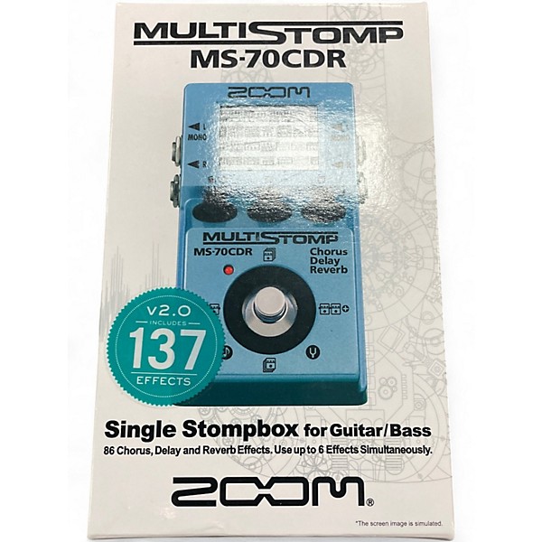 Used Zoom MULTISTOMP ZMS70CDR Effect Processor