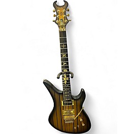 Used Schecter Guitar Research Synyster Gates Signature Custom S Gold Solid Body Electric Guitar