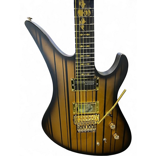Used Schecter Guitar Research Synyster Gates Signature Custom S Gold Solid Body Electric Guitar
