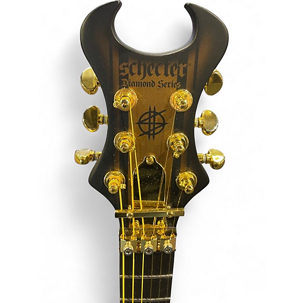 Used Schecter Guitar Research Synyster Gates Signature Custom S Gold Solid Body Electric Guitar