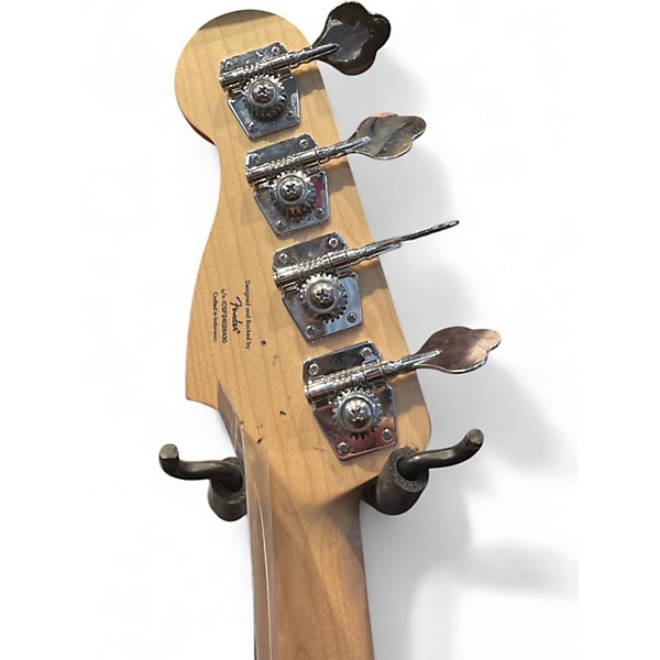 Used Squier Precision Bass Miami Blue Electric Bass Guitar
