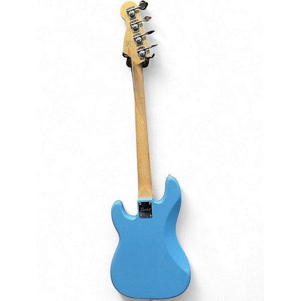 Used Squier Precision Bass Miami Blue Electric Bass Guitar