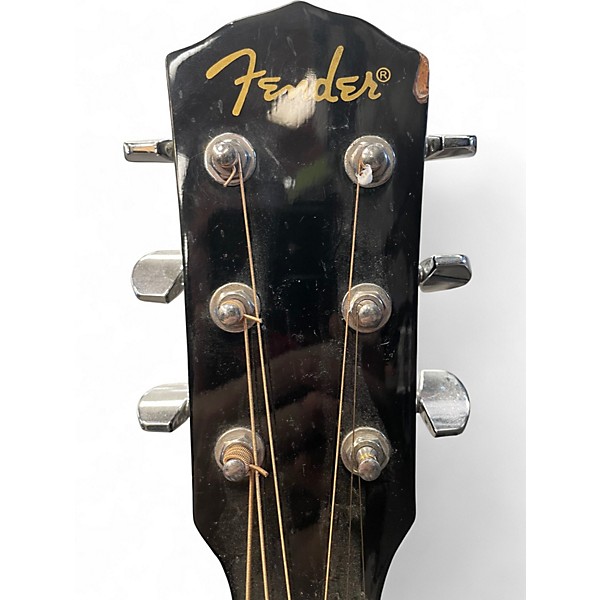 Used Fender DG-11E Black Acoustic Guitar