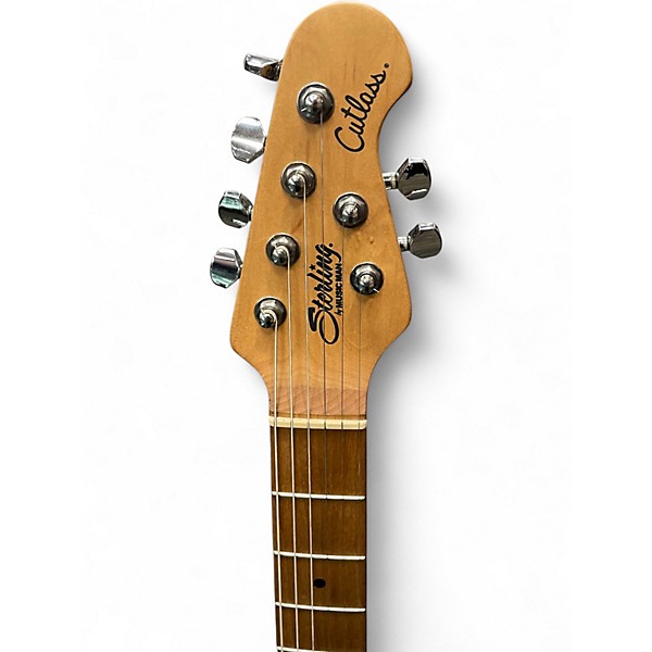 Used Sterling by Music Man CUTLASS Silver Solid Body Electric Guitar