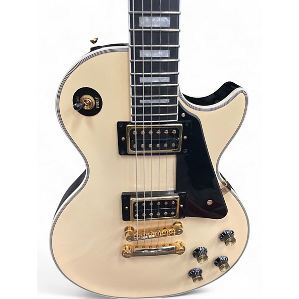 Used Epiphone Les Paul Custom Alpine White Solid Body Electric Guitar