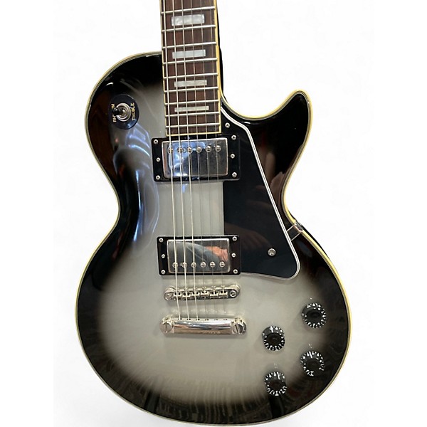 Used Epiphone Les Paul Custom Pro Silverburst Solid Body Electric Guitar