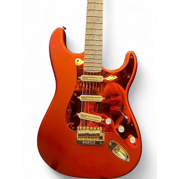 Used Fender Modded Stratocaster with DiMarzio BCs and Sugar Chakra Candy Apple Red Metallic Solid Body Electric Guitar