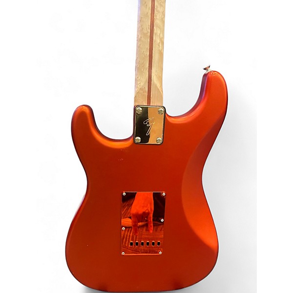 Used Fender Modded Stratocaster with DiMarzio BCs and Sugar Chakra Candy Apple Red Metallic Solid Body Electric Guitar