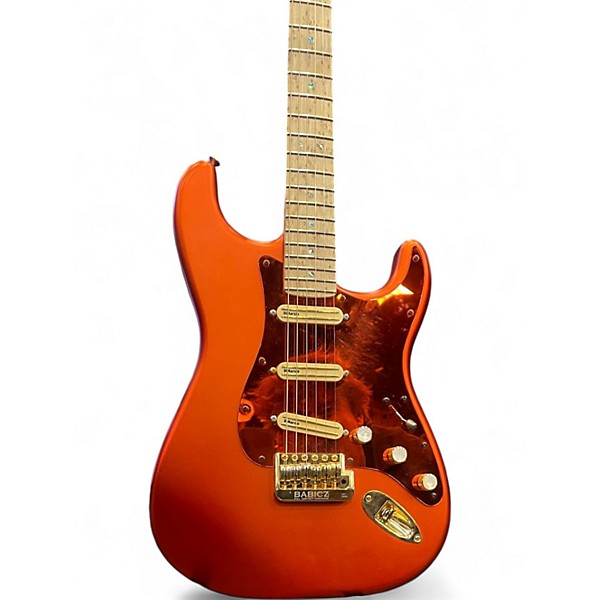 Used Fender Modded Stratocaster with DiMarzio BCs and Sugar Chakra Candy Apple Red Metallic Solid Body Electric Guitar