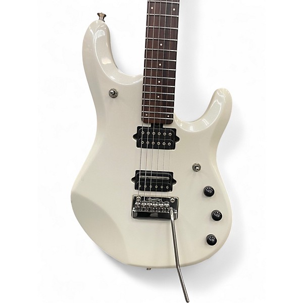 Used 2012 Ernie Ball Music Man PETRUCCI PIEZO WHITE PEARL Solid Body Electric Guitar