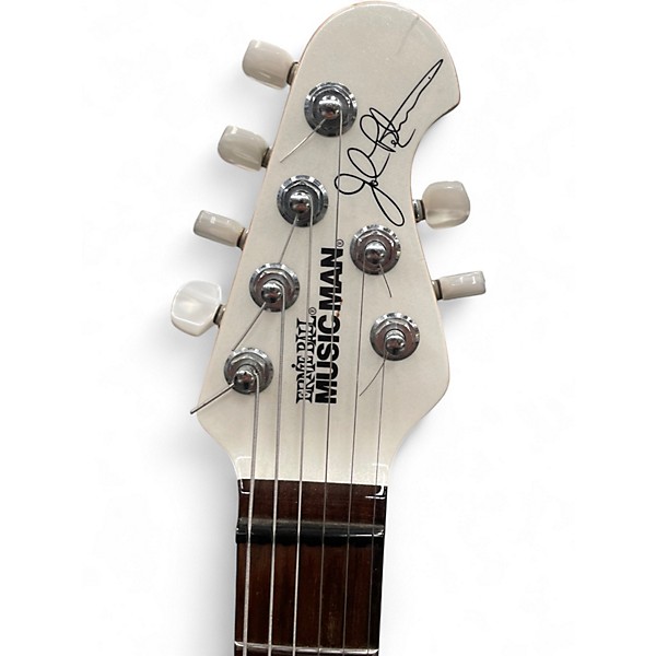 Used 2012 Ernie Ball Music Man PETRUCCI PIEZO WHITE PEARL Solid Body Electric Guitar