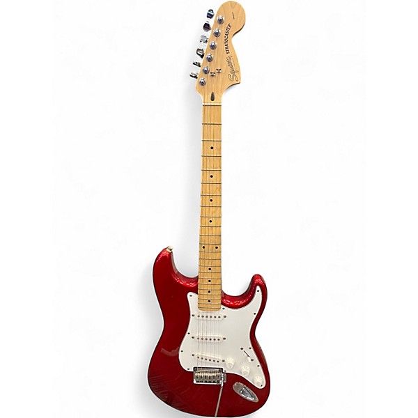 Used Squier Classic Vibe 1960S Stratocaster Candy Apple Red Metallic Solid Body Electric Guitar