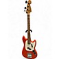 Used Fender Mustang Bass Orange Electric Bass Guitar thumbnail