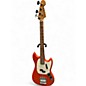 Used Fender Mustang Bass Orange Electric Bass Guitar