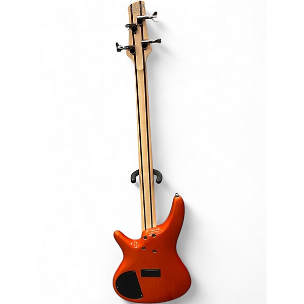 Used Ibanez SR300 Orange Electric Bass Guitar