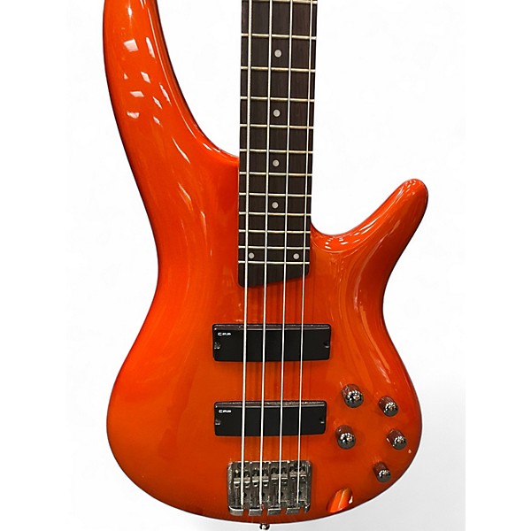 Used Ibanez SR300 Orange Electric Bass Guitar