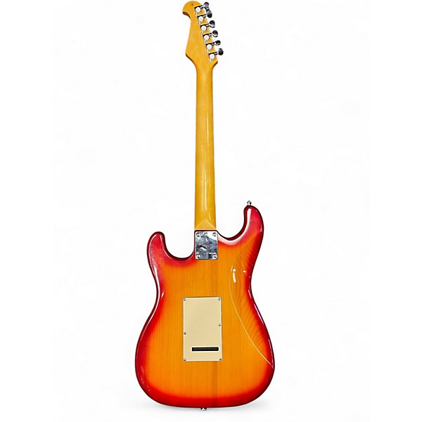 Used Indio Cali DLX Cherry Red Burst Solid Body Electric Guitar