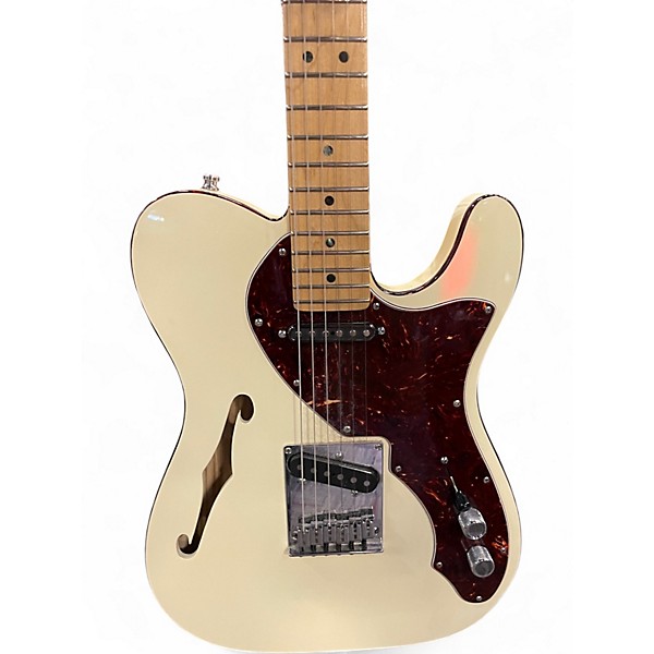 Used Fender American Deluxe Telecaster Thinline Off-White Hollow Body Electric Guitar