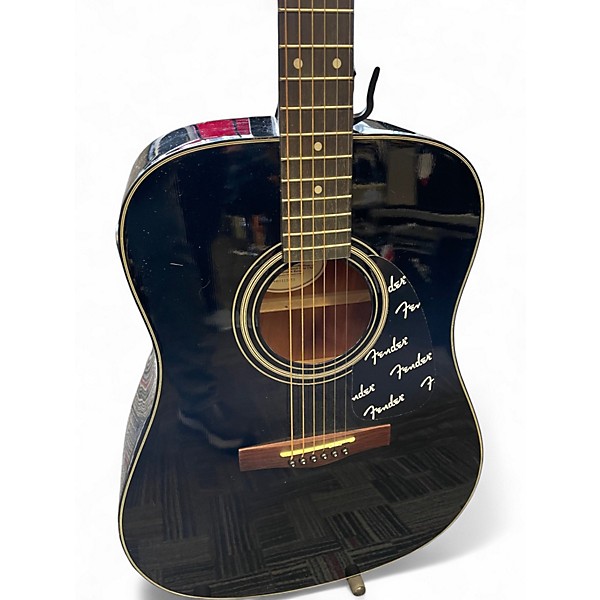 Used Fender DG11E Black Acoustic Electric Guitar