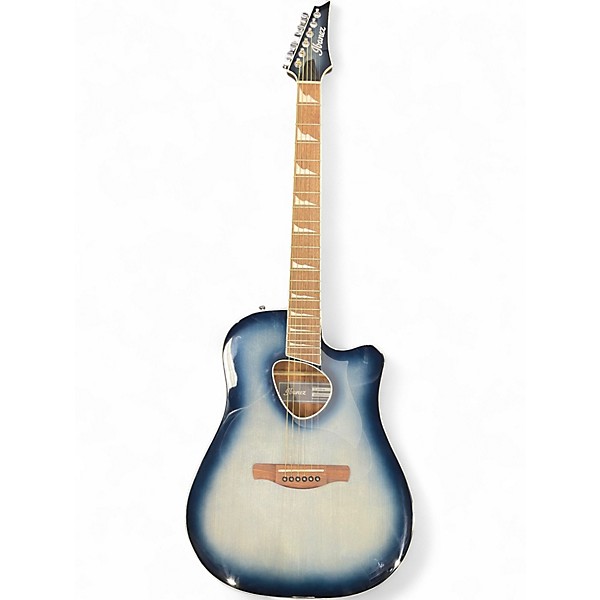 Used Ibanez ALT30 Altstar Blue Doom Burst Acoustic Electric Guitar