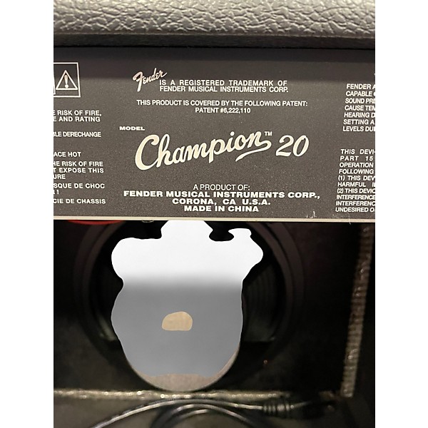 Used Fender Champion 20 Guitar Combo Amp