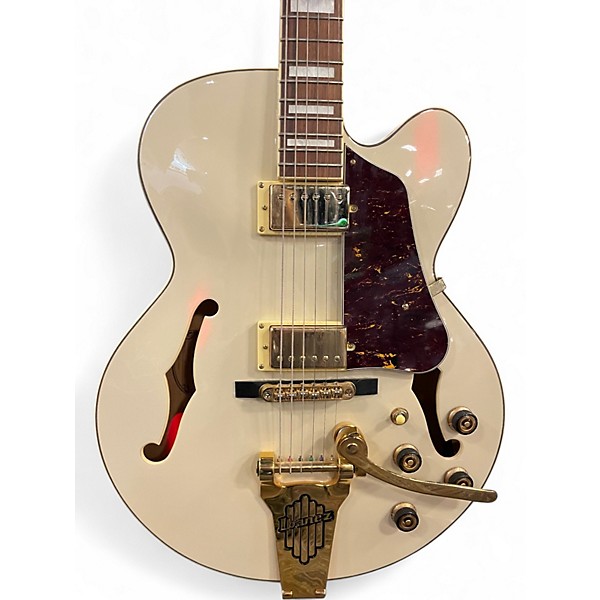 Used Ibanez AF75TDG OFF-WHITE Hollow Body Electric Guitar