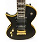 Used ESP LTD EC1000 DELUXE LH Black and Gold Solid Body Electric Guitar