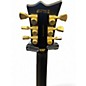 Used ESP LTD EC1000 DELUXE LH Black and Gold Solid Body Electric Guitar