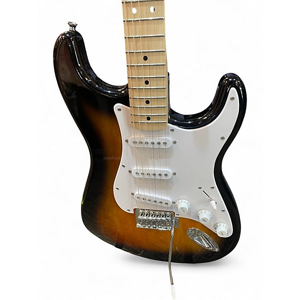 Used Squier Standard Stratocaster Tobacco Sunburst Solid Body Electric Guitar