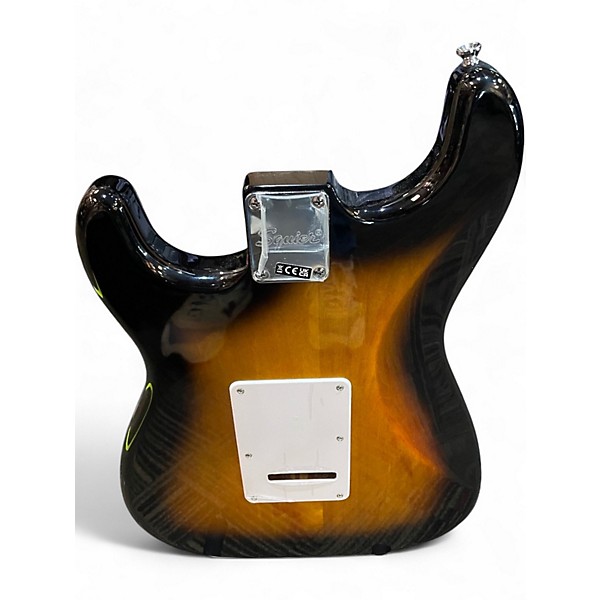Used Squier Standard Stratocaster Tobacco Sunburst Solid Body Electric Guitar