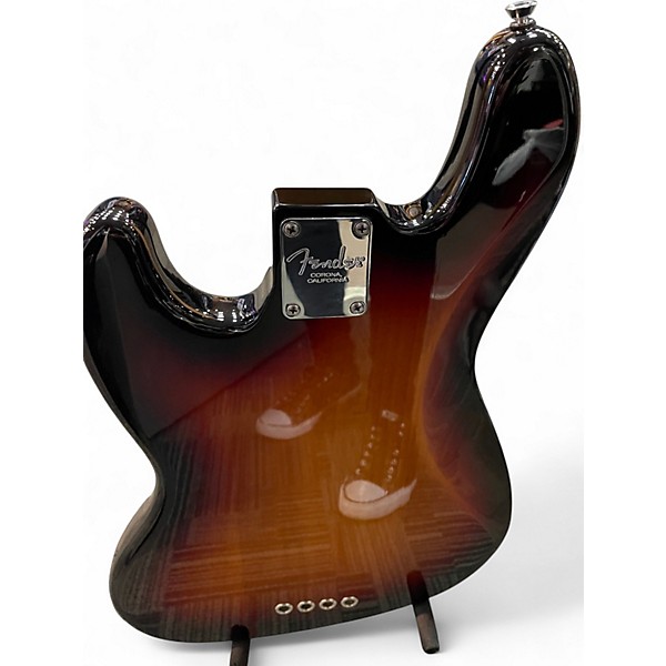 Used 2010 Fender American Standard Jazz Bass 3 Color Sunburst Electric Bass Guitar