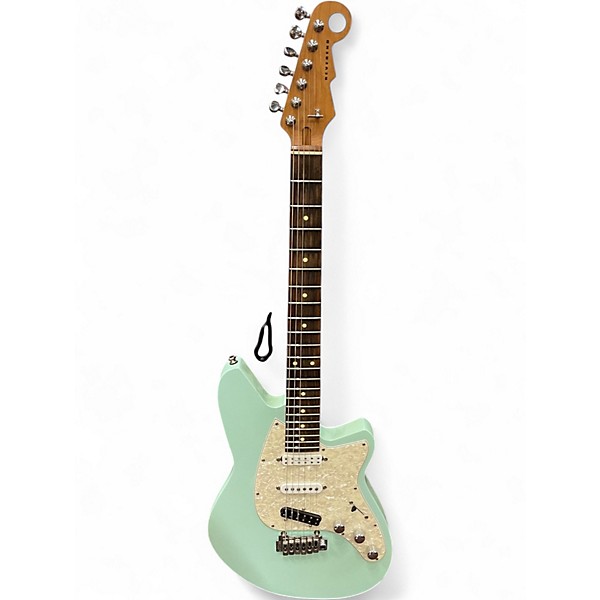 Used Reverend Modified Six Gun Seafoam Green Solid Body Electric Guitar