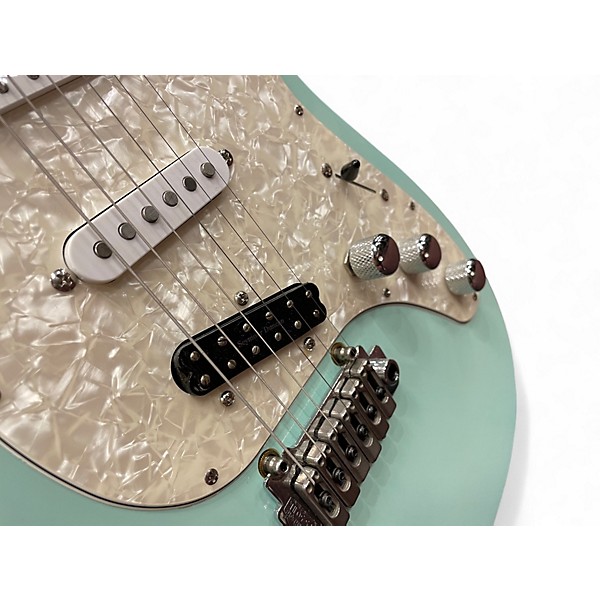 Used Reverend Modified Six Gun Seafoam Green Solid Body Electric Guitar