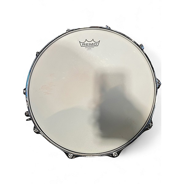 Used Ludwig 6.5X14 Universal Snare Black with Chrome Hardware Drum