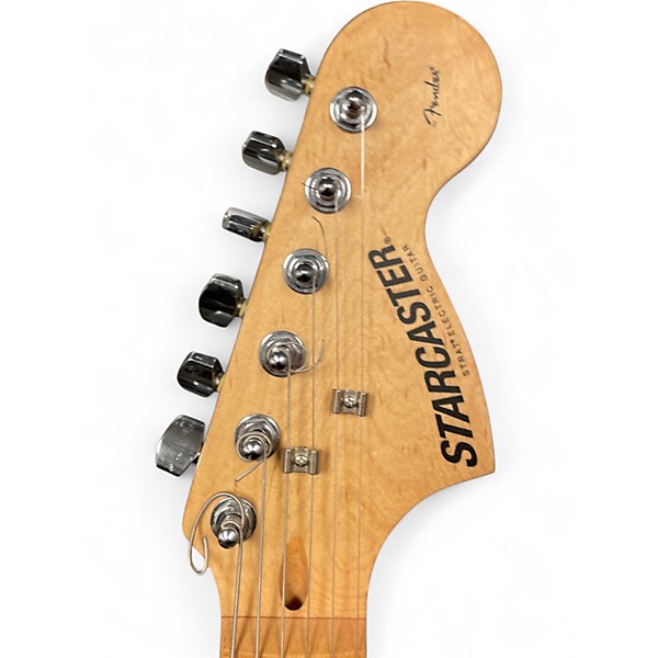 Used Fender Starcaster Black Hollow Body Electric Guitar