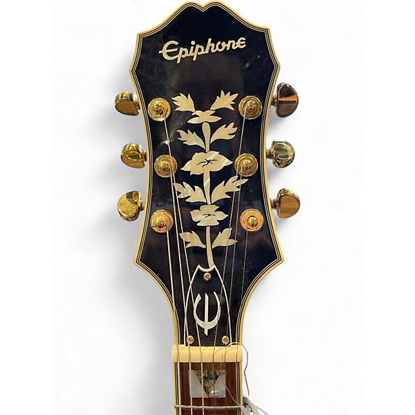 Used Epiphone Sheraton II Black Hollow Body Electric Guitar