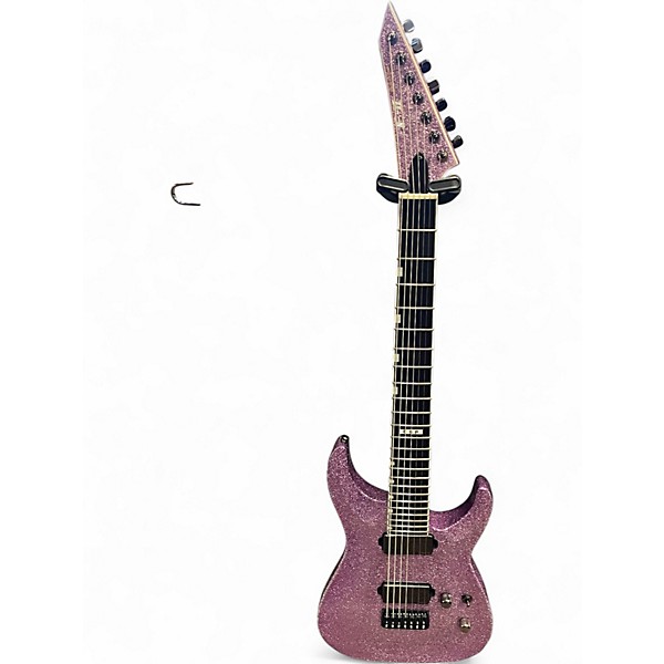 Used ESP E-II Horizon Baritone Purple Solid Body Electric Guitar