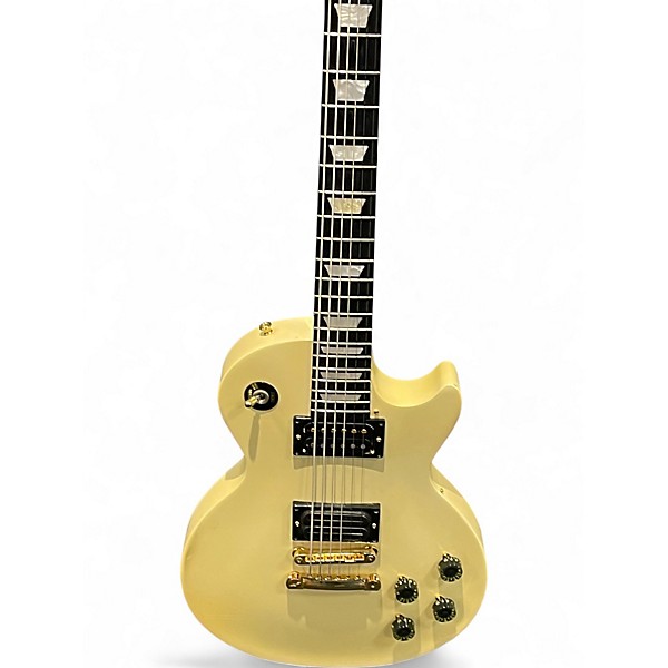 Used Gibson Les Paul Studio Cream Solid Body Electric Guitar