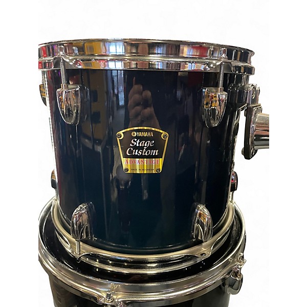 Used Yamaha 5 Piece Stage Custom Advantage Blue Fade Drum Kit
