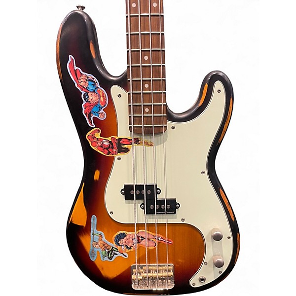 Used Vintage ICON PRESICION BASS Antique Burst Electric Bass Guitar