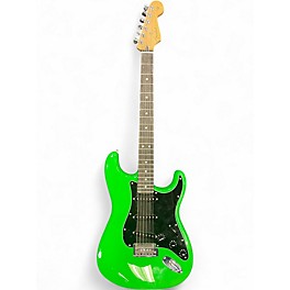 Used Fender Player Stratocaster Neon Green Solid Body Electric Guitar