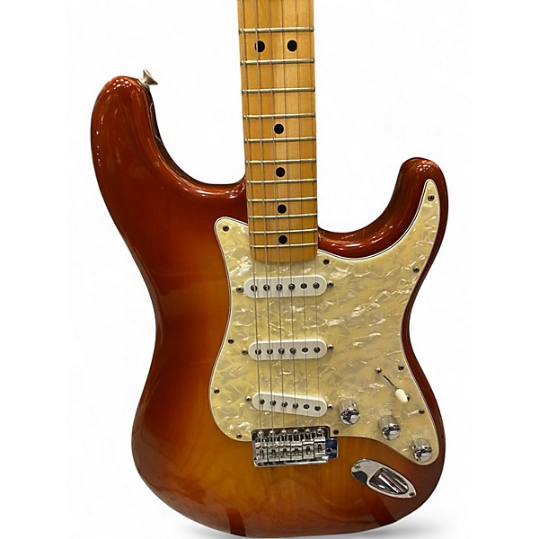 Vintage 1982 Fender Shaw Stratocaster Sienna Sunburst Solid Body Electric Guitar