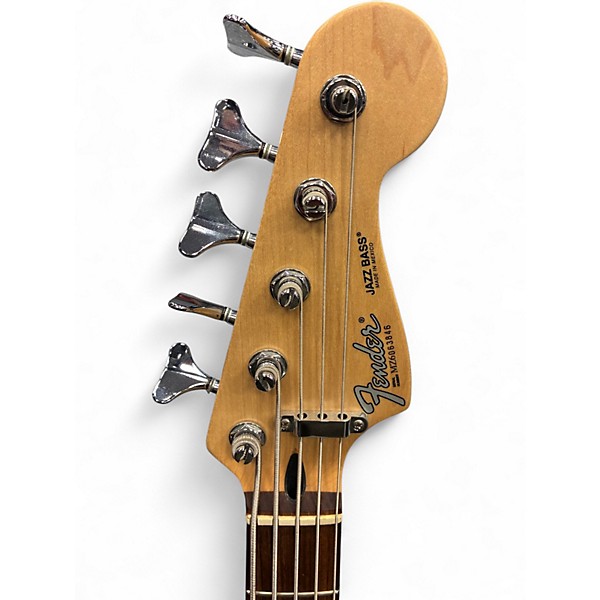 Used 2006 Fender Standard Jazz Bass V 5 String Maroon Electric Bass Guitar